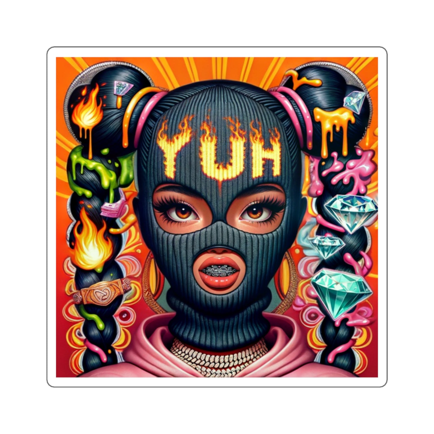 YUH Square Stickers
