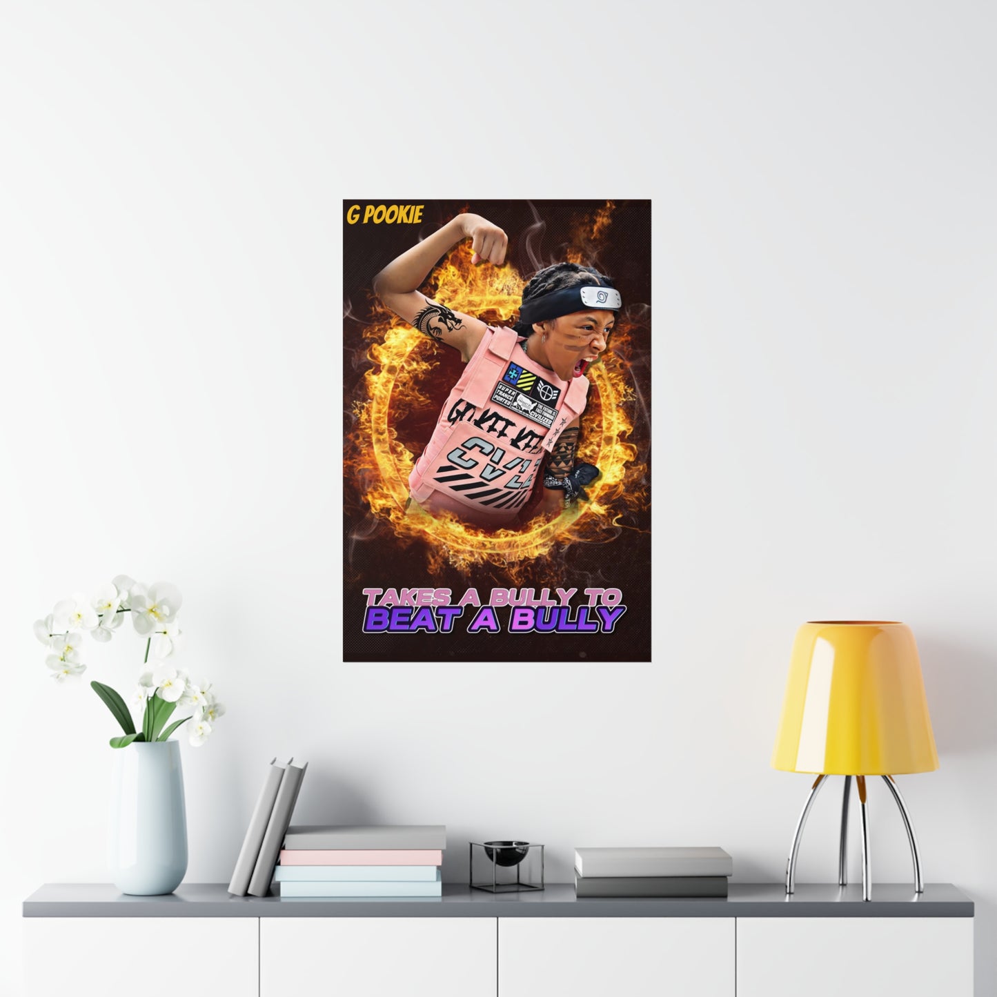 G POOKIE TAKES A BULLY Premium Matte Vertical Posters