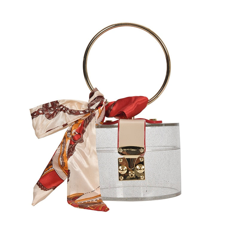 transparent small Women's bag 2020 new hard luxury mini handbags cosmetic bag