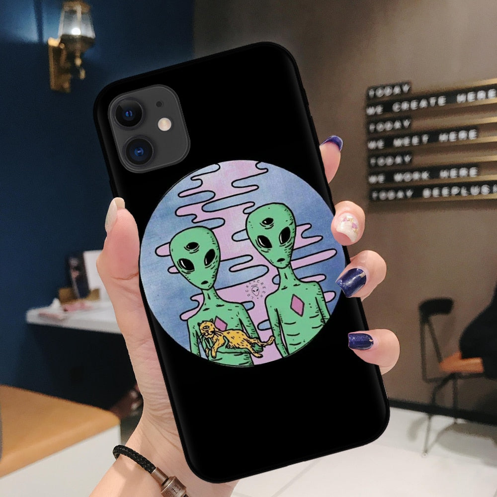 Cartoon alien space Phone Case  For iphones
