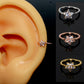 3PCS  Nose Bendable Cz Ear Hoop Rings Nostril Zirconia Nose Ring Tiny Flower Helix Cartilage Body Piercing Jewelry