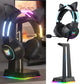 RGB Light Gamer Headset Cat Ear Gaming Headphones With Microphone HD Noise Reduction Over-ear Head Beam For PC Computer Laptop