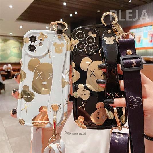 Cute Wristband Bear Phone Case For iphone
