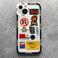 Street Fashion Stickers Phone Case For iPhone 14 13 12 11 Pro Max Mini XS X XR SE 7 8 Plus Soft Cover