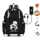 Anime Kaisen Backpack  School Bag Multifunction USB Charging Bag  Travel Laptop