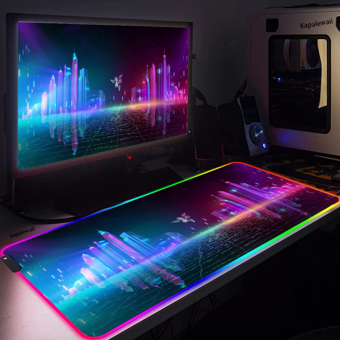 Razer Mouse Pad Gamer Gaming Notebook Mouse Mat Accessiores Keyboard Pad Large RGB 90x40cm Mousepad Gaming Mouse Mat Desk Mat