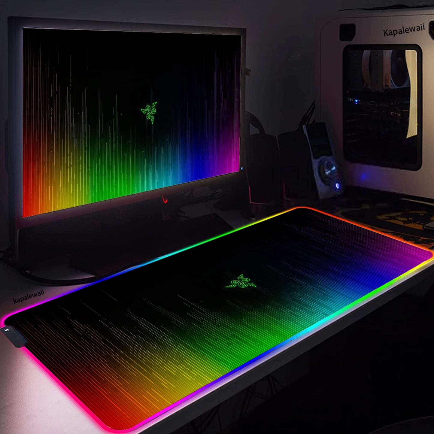Razer Mouse Pad Gamer Gaming Notebook Mouse Mat Accessiores Keyboard Pad Large RGB 90x40cm Mousepad Gaming Mouse Mat Desk Mat